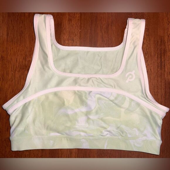 Peloton Cadent Racerback Sports Bra Activewear Gym Running pistachio Green Sz L - Picture 4 of 7